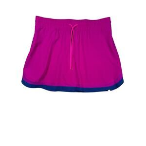 Summersalt Skirt Size Large Purple Tie Waist A-Line Colorblock Athletic Swim